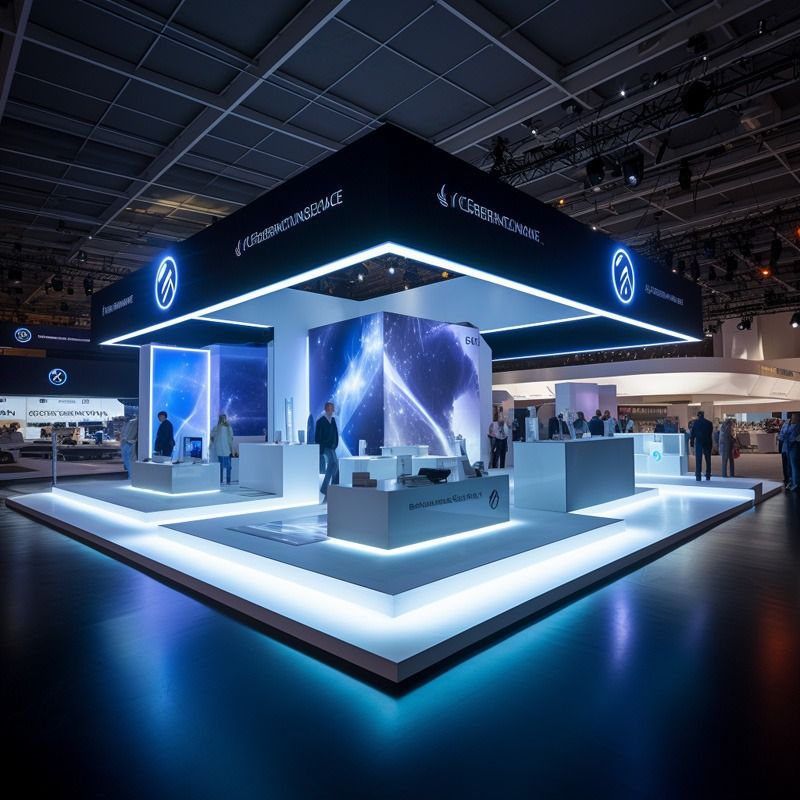 Featured technology exhibition stand